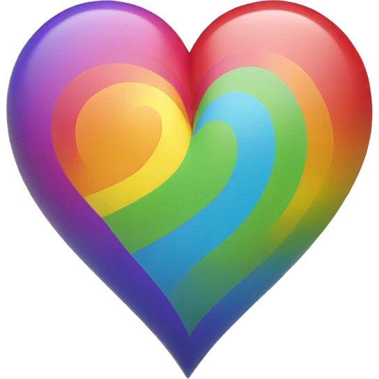 Rainbow heart emoji