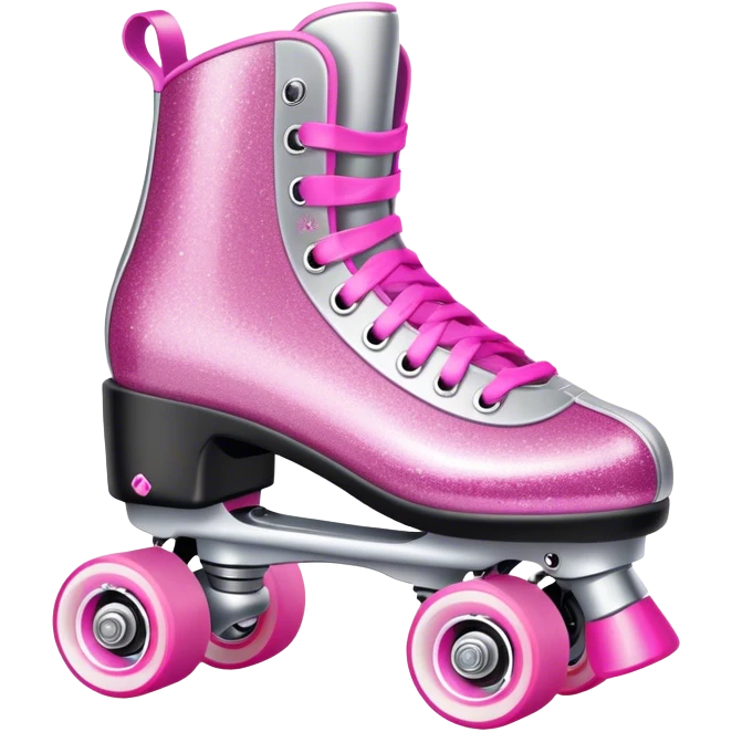 Glitter roller skates  emoji