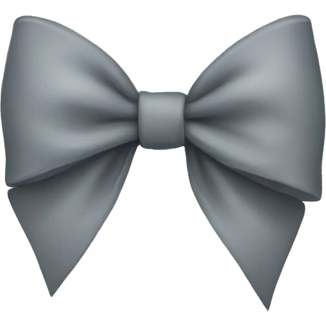 Gray bow  emoji