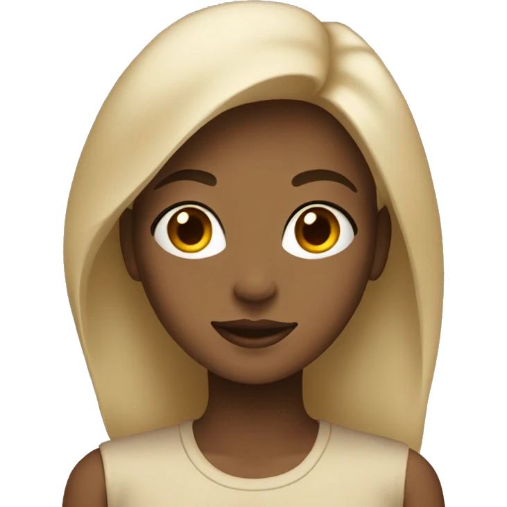 Clean girl in beige emoji