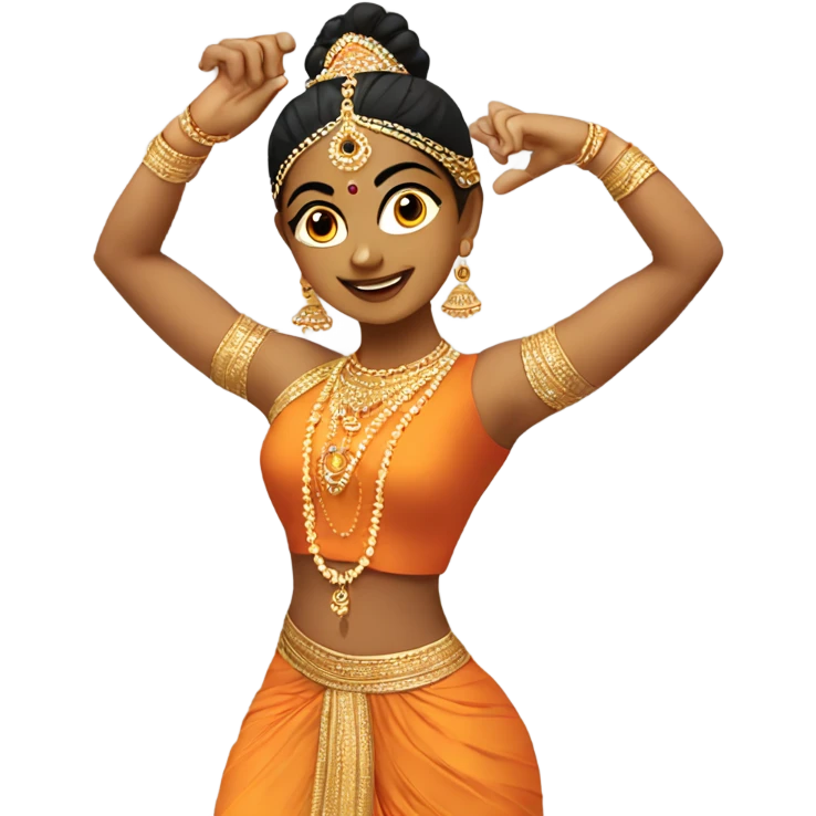 Bharatanatyam dancer emoji