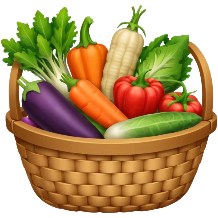 a basket of vegetables emoji