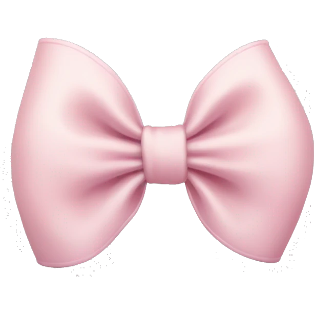 light pink bow emoji