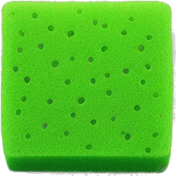 green flat square dish sponge emoji