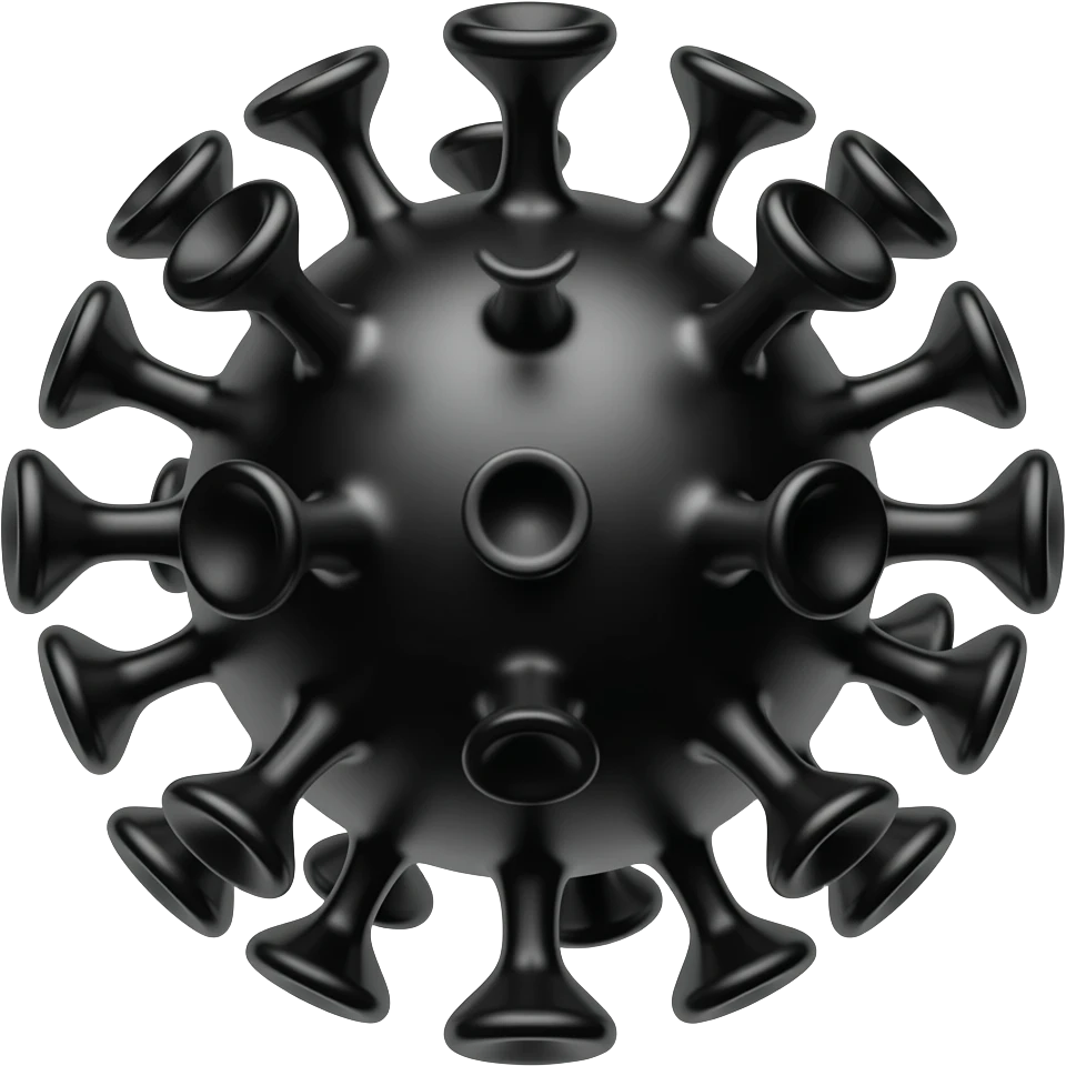 black viral growth emoji