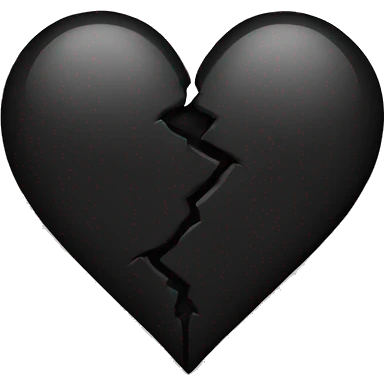 Black broken heart emoji