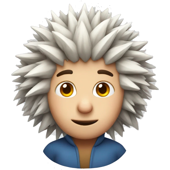 Hedgehog person emoji
