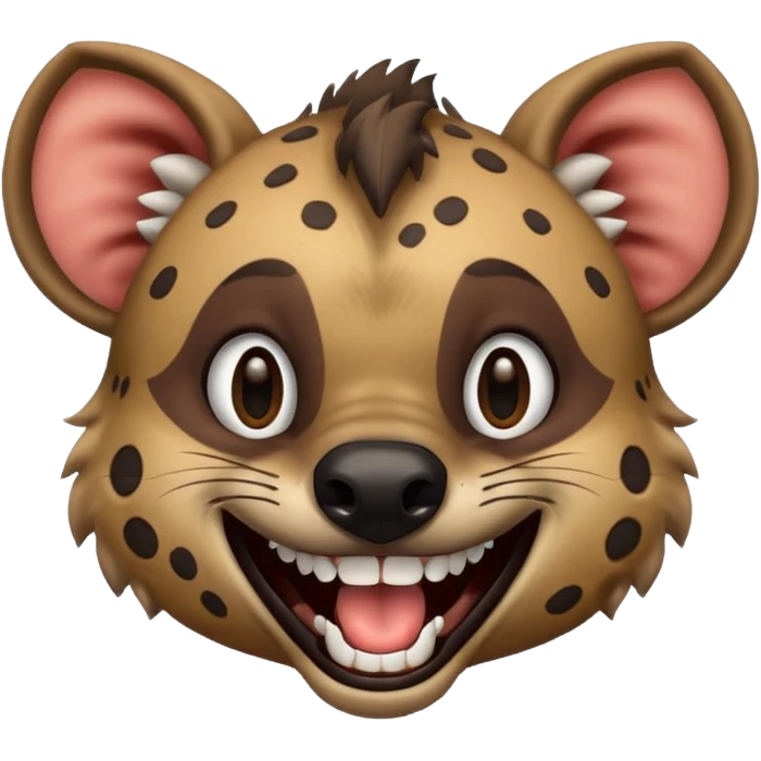 Laughing hyena emoji