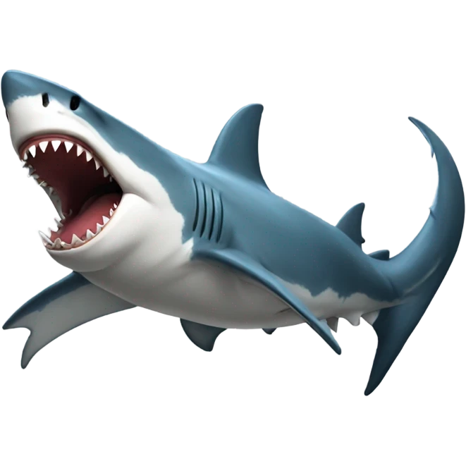 Shark on the back of a dragon emoji