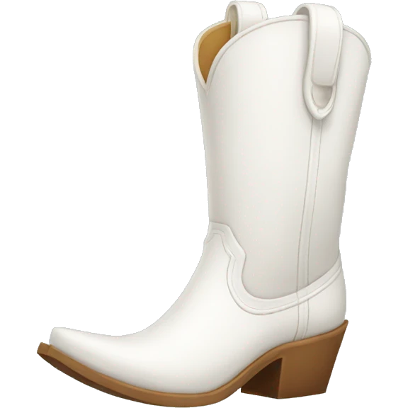 white cowgirl boot emoji