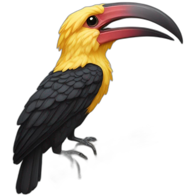 Yellpw billed Hornbil emoji
