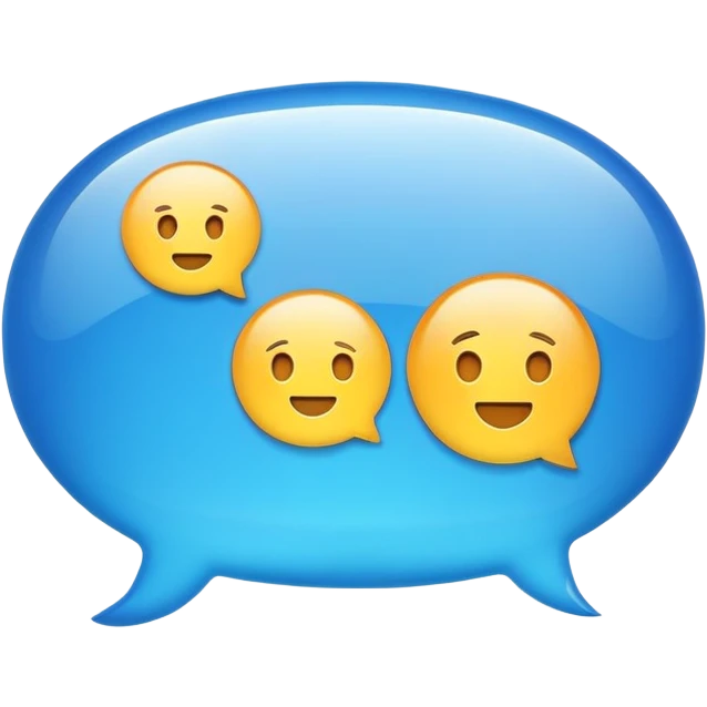 text message icon, message bubble emoji