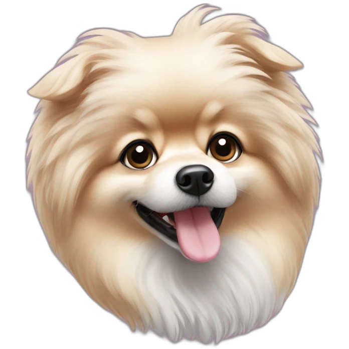 Pomeranian poodle glay emoji