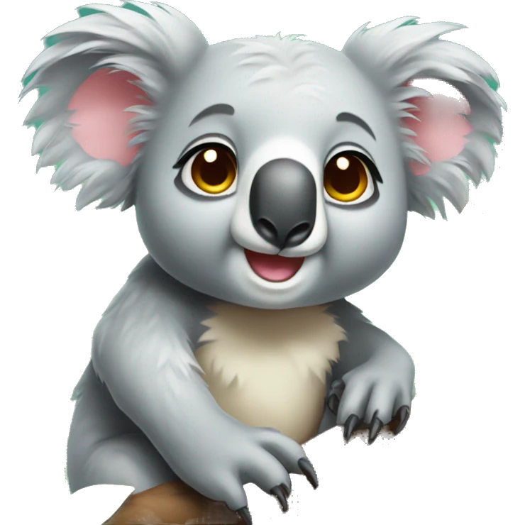 Koala, sunshine, cute eyes,  emoji