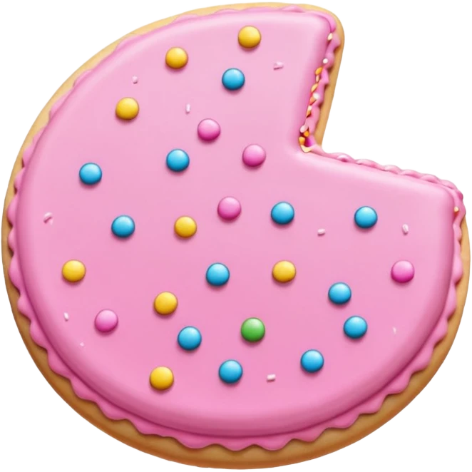 pink sugar cookie emoji