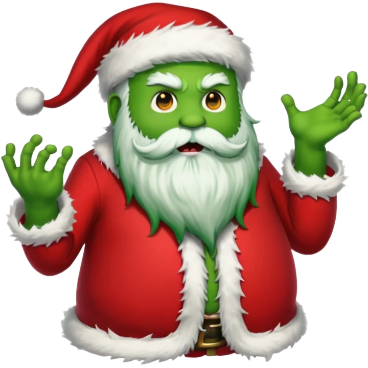monster santa emoji