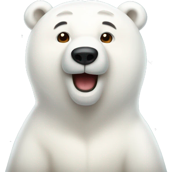 Polar bear cute  emoji