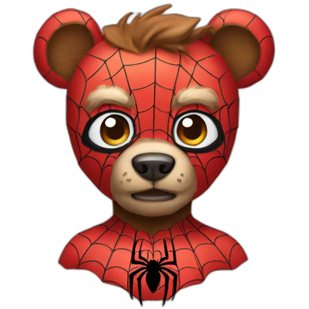 A spider man bear emoji