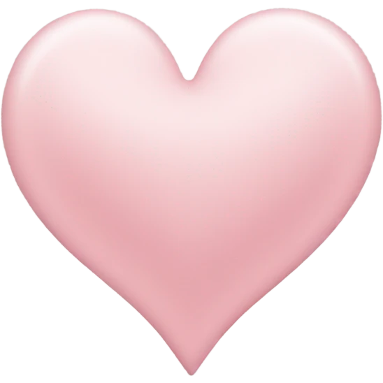 Light pink heart emoji