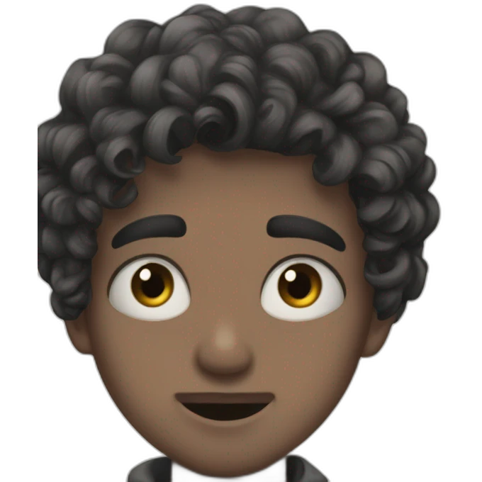 solo portrait of male emoji