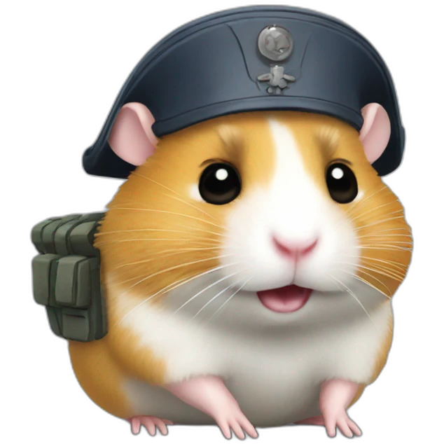 hamster-with-headsoldier emoji