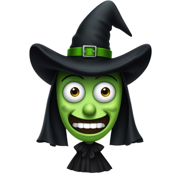 Spongebob as the wicked witch of the west emoji