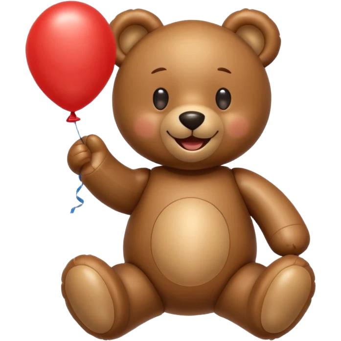 Balloon teddy bear emoji