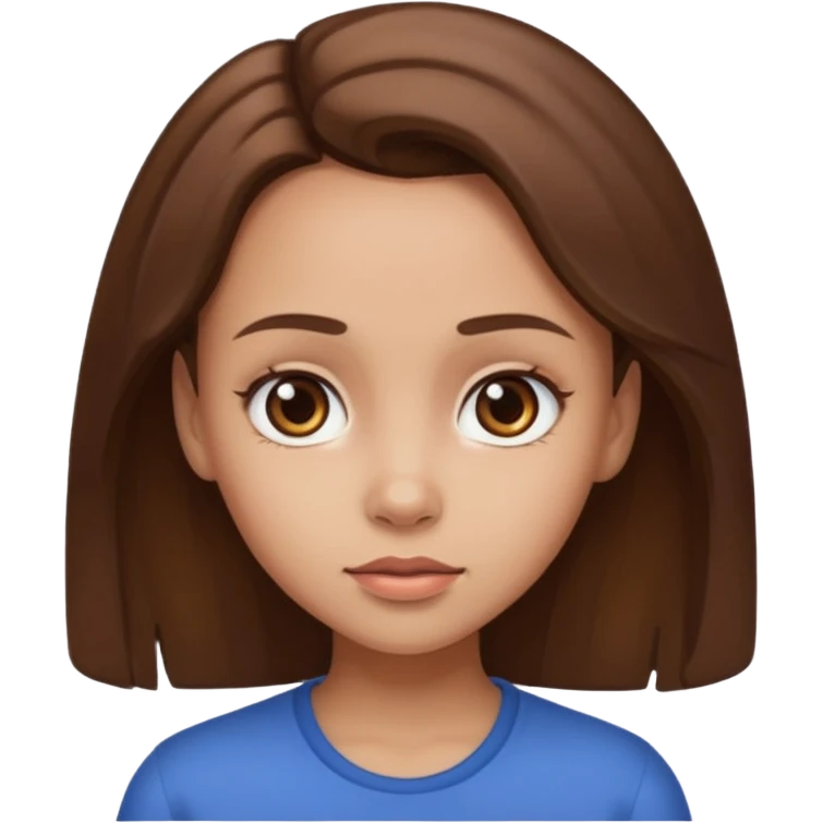 Girl with massive forehead  emoji