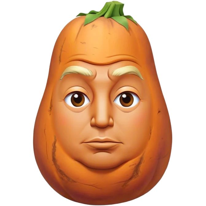 Donald trump as a sweet potato  emoji