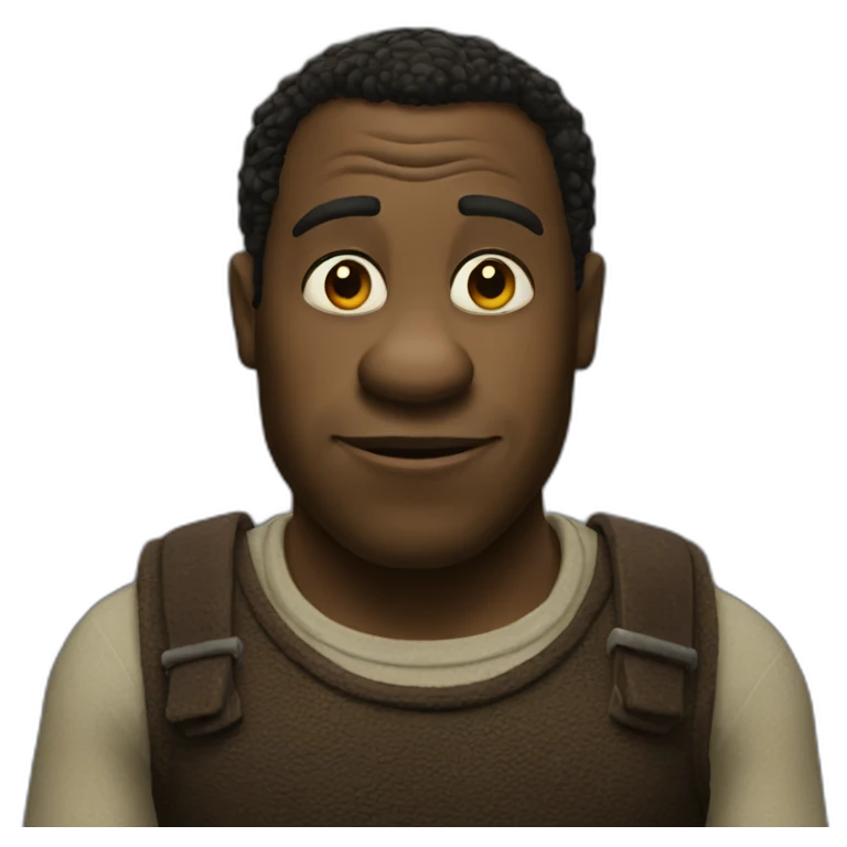 black-shrek emoji