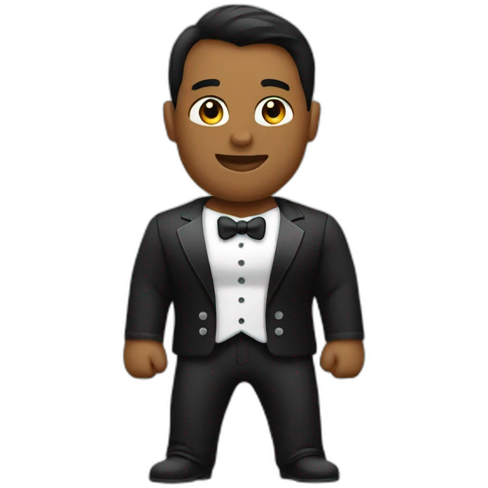bodybuilders in tuxedo emoji