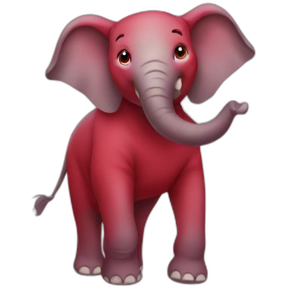 red elephant emoji