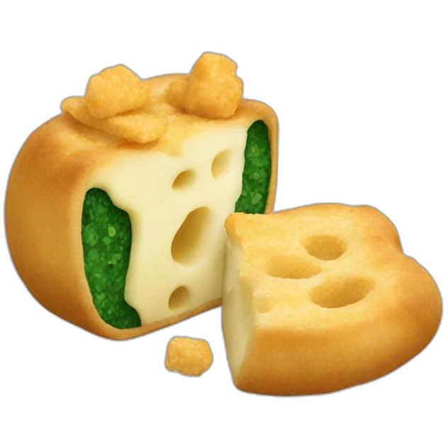 bolón de verde con queso y chicharrón emoji