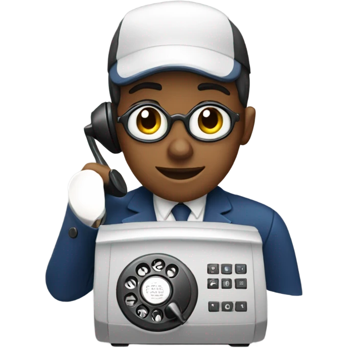 Rotary phone operator  emoji