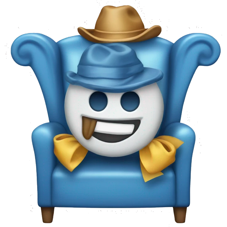 Blue chair bay rum with a bow  emoji
