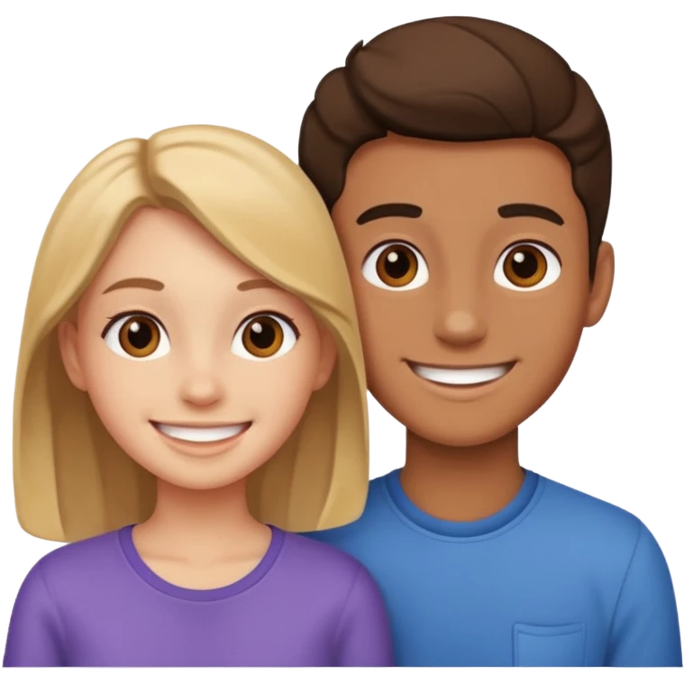 A teen couple  emoji