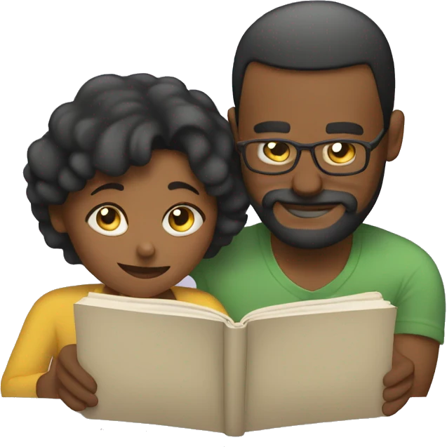 parents reading books emoji