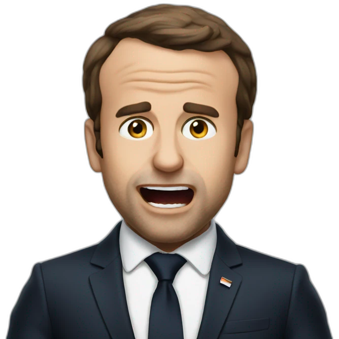 Macron fart emoji