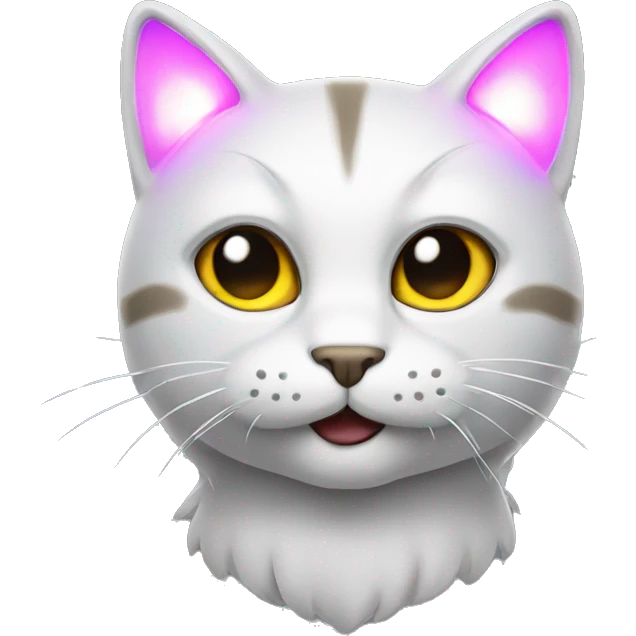 Cat with led  emoji