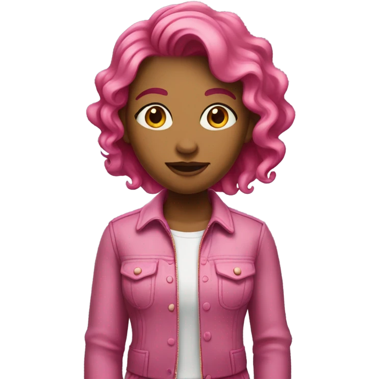 Pink girl emoji
