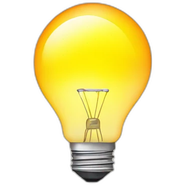 laptop with a bulb emoji