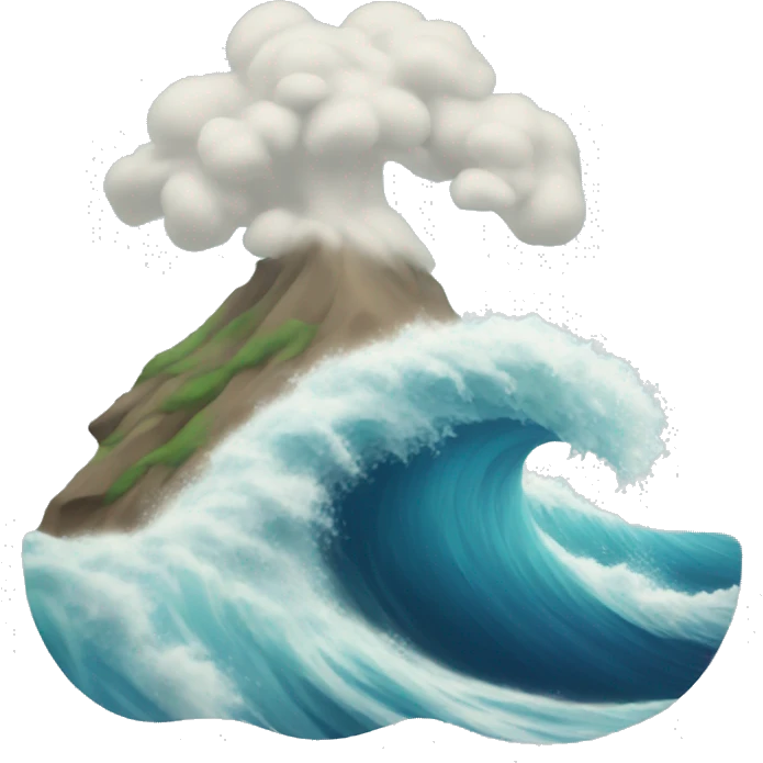 Wave clip emoji