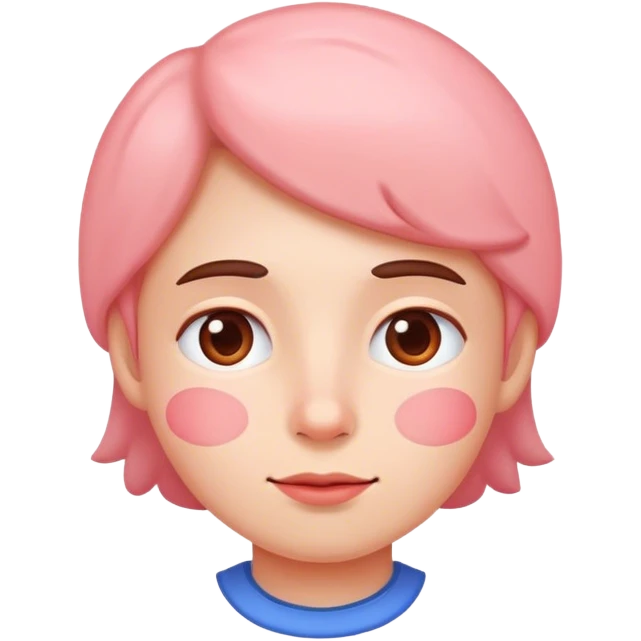 Blushing emoji