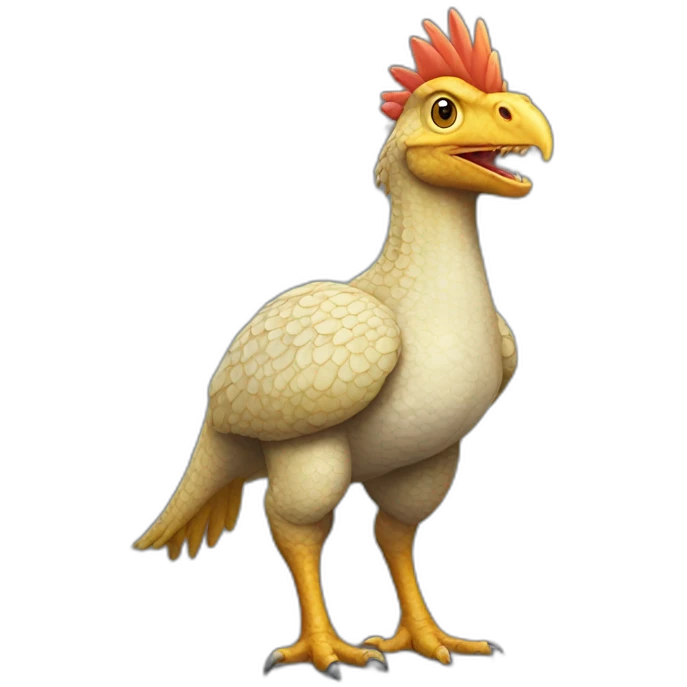 Dinosaur Chicken Hybrid emoji