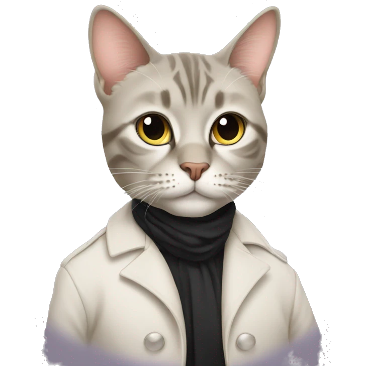 chic cat emoji