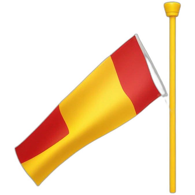 Yello and red combination flag emoji