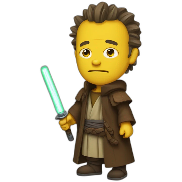 Rycerz Jedi bart emoji