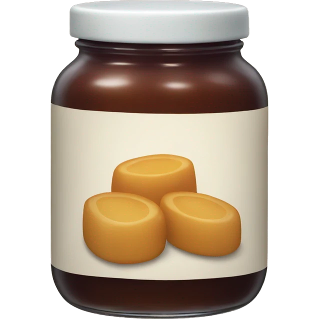 a jar of light-brown jam emoji