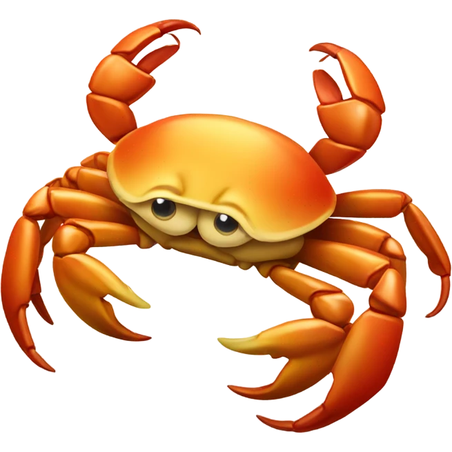 Crab holding a banana emoji