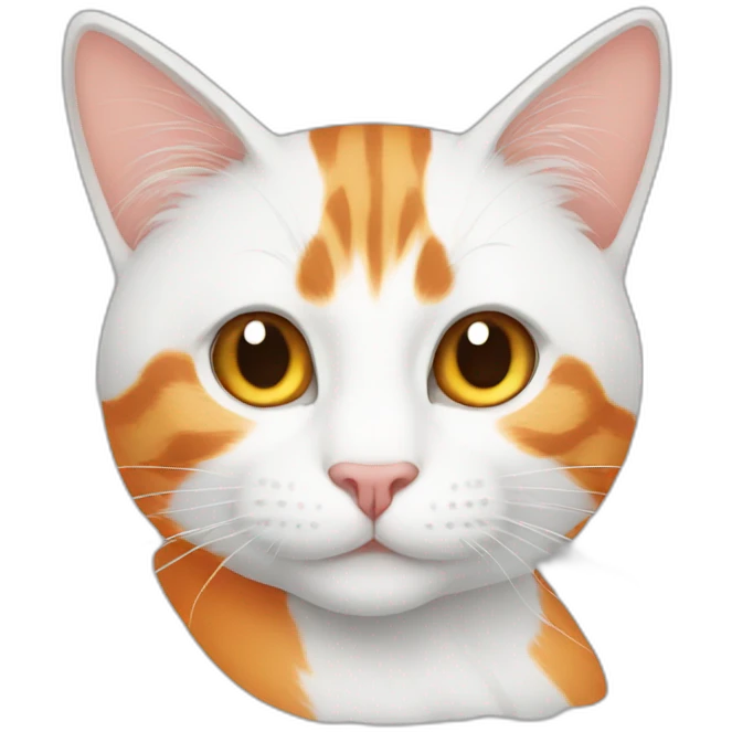 Orangewhitecat emoji
